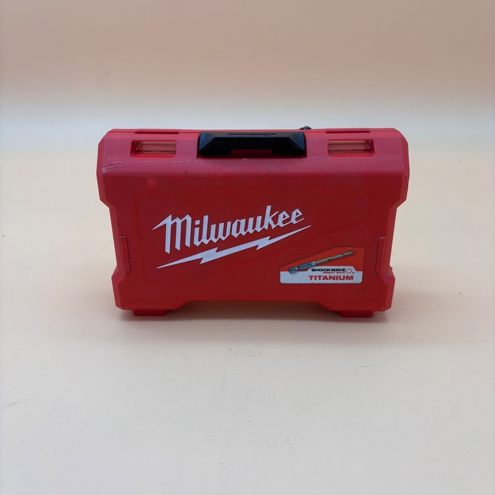 Milwaukee Shockwave Red Helix Titanium Drill Bit Set 15 Piece Hex Shank Case